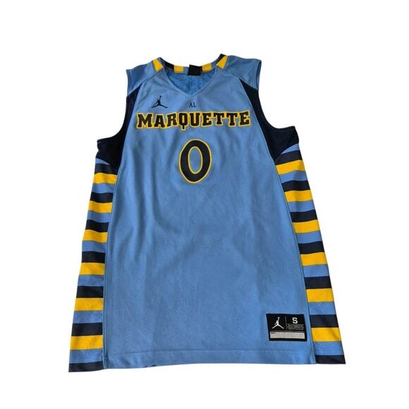 Nike Air Jordan Marquette Basketball Jersey Men’s Small #0 Blue - Picture 1 of 9